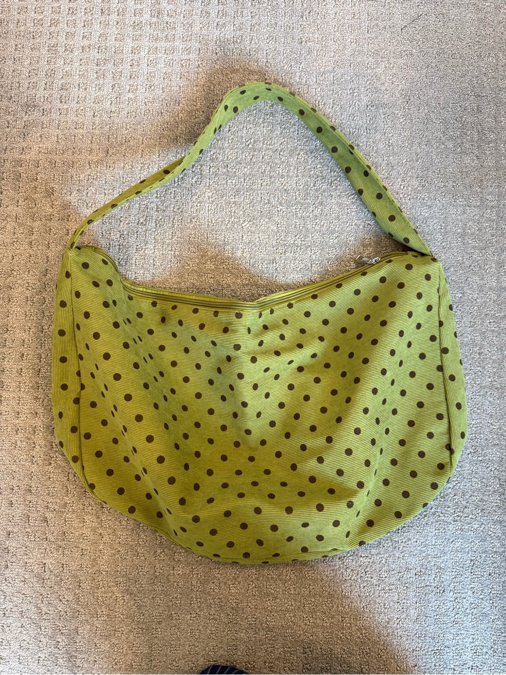 Amazon Green Polka Dot Shoulder Bag